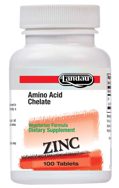 Landau, Kosher Chelated ZINC 50mg, Size: 100 Tablets