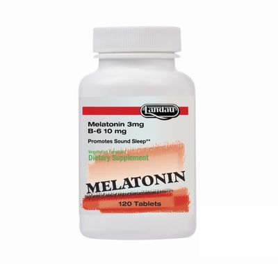 Landau, Kosher MELATONIN 3mg + B6 10mg, Promotes Sound Sleep
