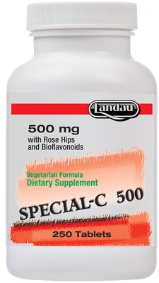 Landau, Kosher SPECIAL-C 500mg, with Rose Hips &amp; Bioflavonoids