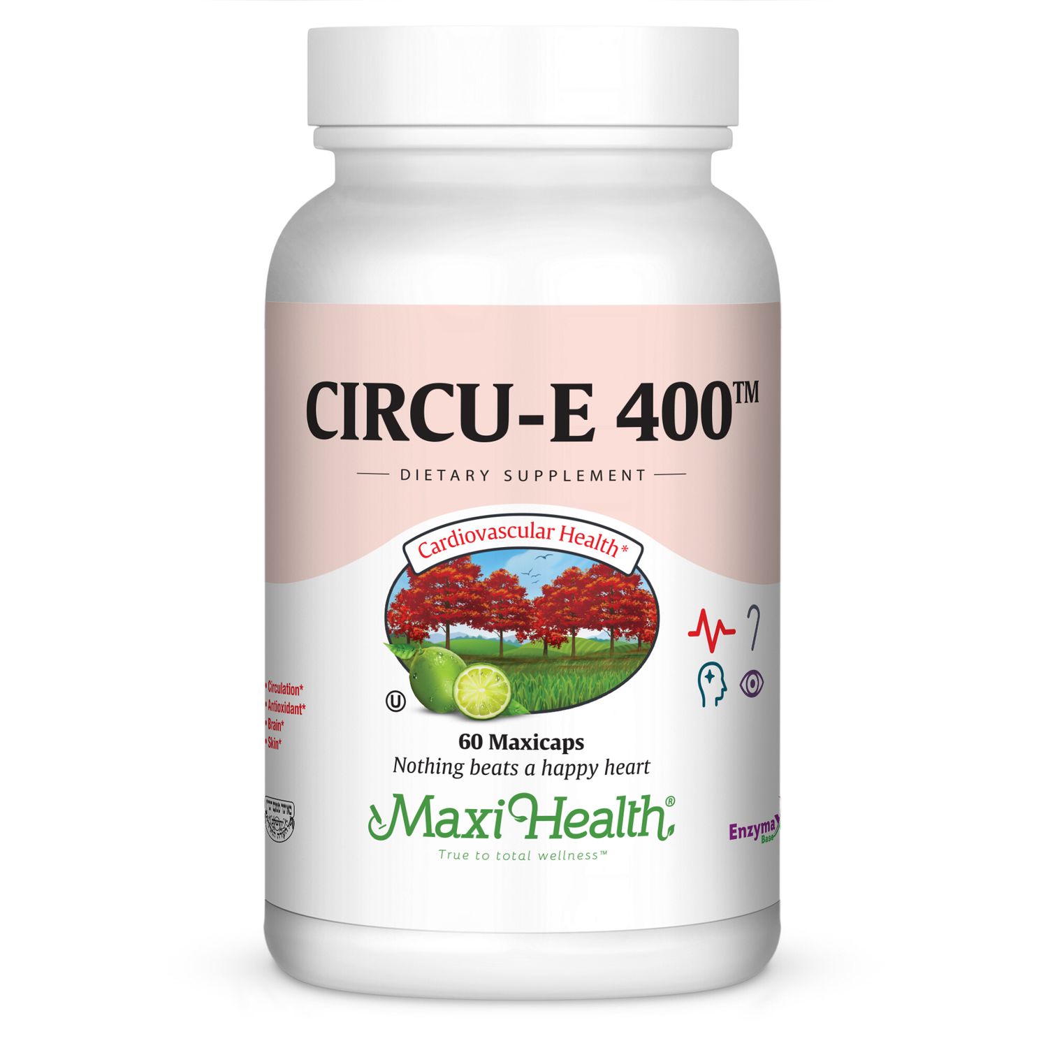 Maxi Health, Kosher CIRCU-E 400, Size: 60 Liquid Vegetarian Capsules