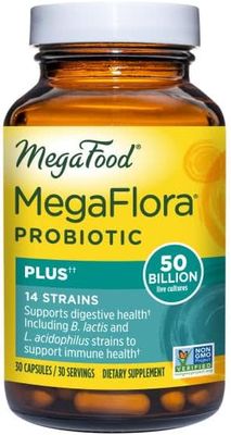 MegaFood USA, MEGAFLORA Plus, Probiotic (50 Billion CFU)