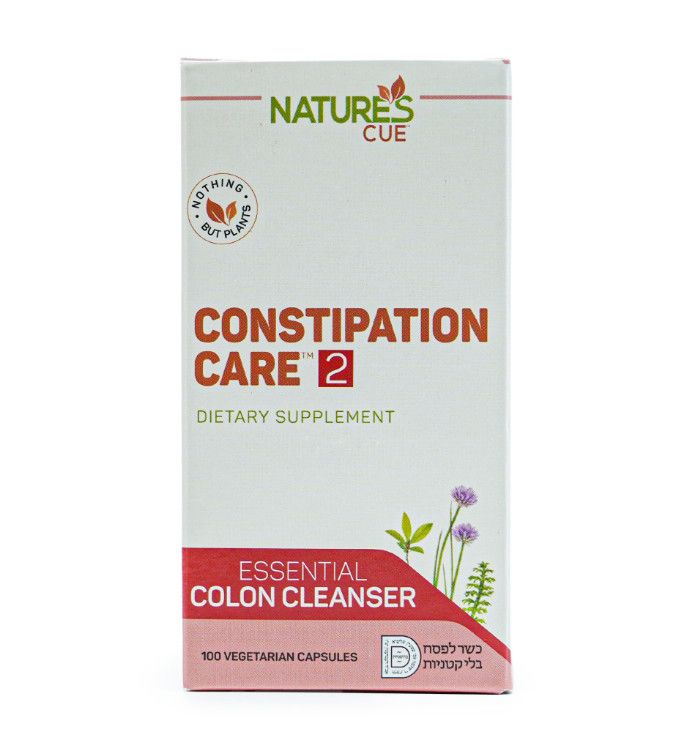 Natures Cue, CONSTIPATION CARE #2, Essential Colon Cleanser, Size: 100 Vegetarian Capsules - Kosher for Passover