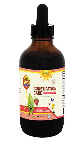 Natures Cue, Kosher CONSTIPATION CARE KIDS FORMULA, Essential Colon Cleanser, Liquid, Size: 2 fl. oz. (60 mL)