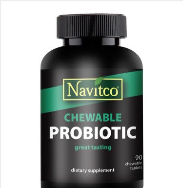 Navitco, Kosher Chewable Probiotic, Berry Flavor, Size: 90 Tablets