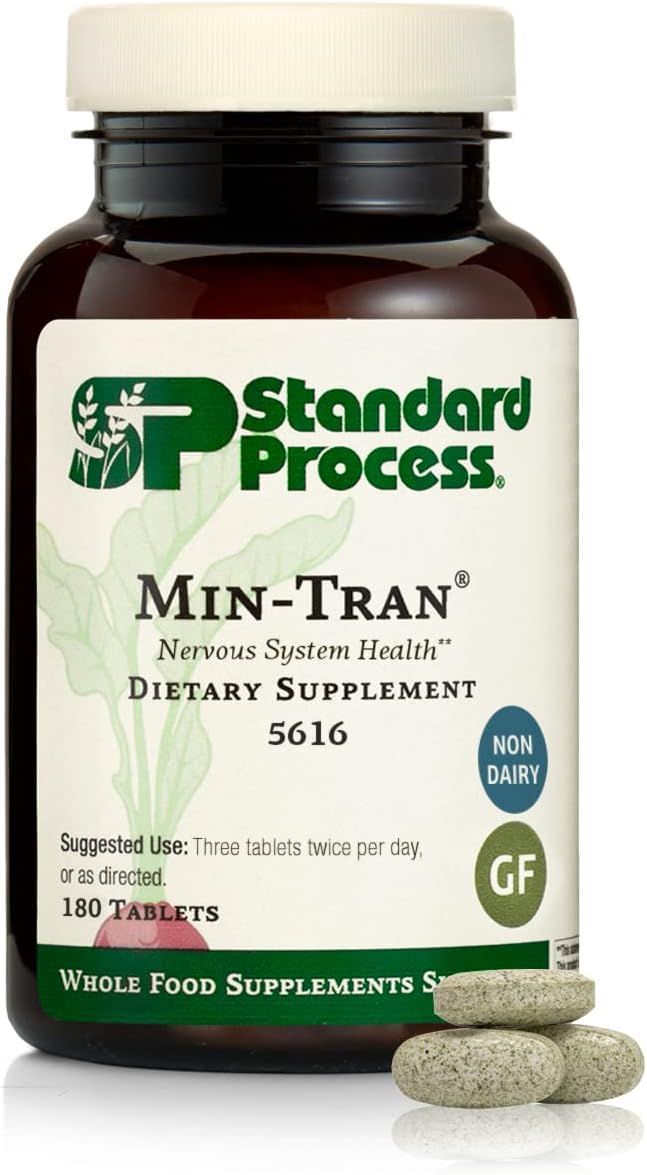 Standard Process, MIN-TRAN, Nervous System Health, Size: 180 Tablets #5616