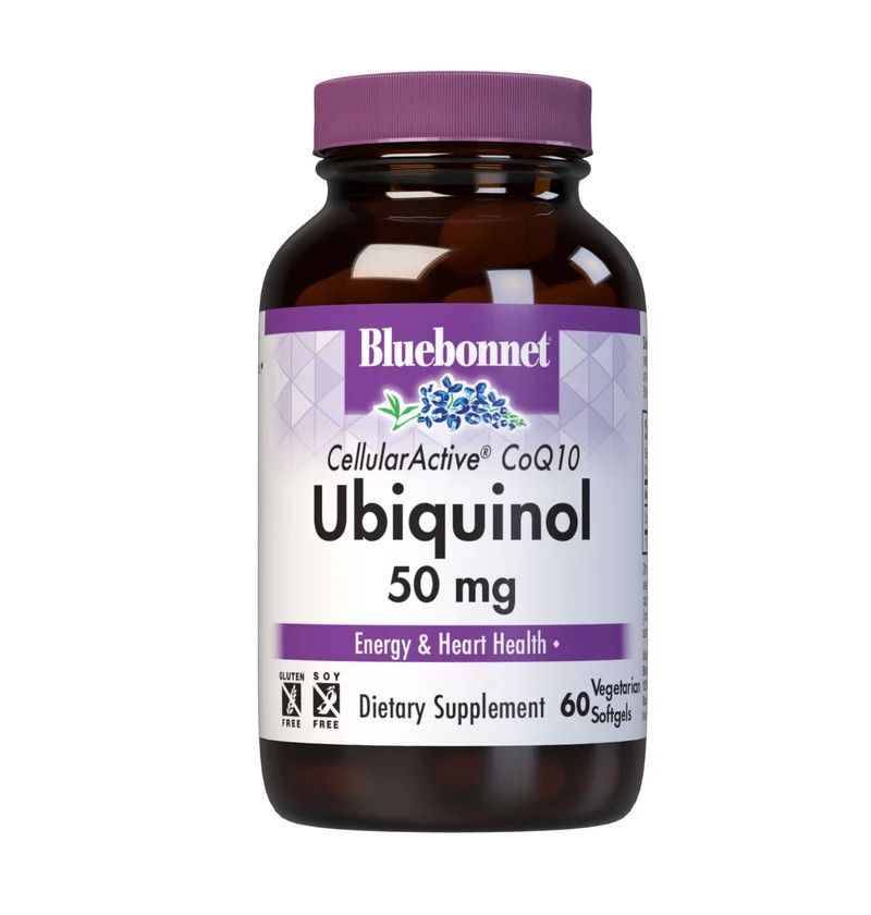 Bluebonnet, CELLULAR ACTIVE COQ10 UBIQUINOL 50mg, Energy &amp; Heart Health - 60 Vegetarian Softgels