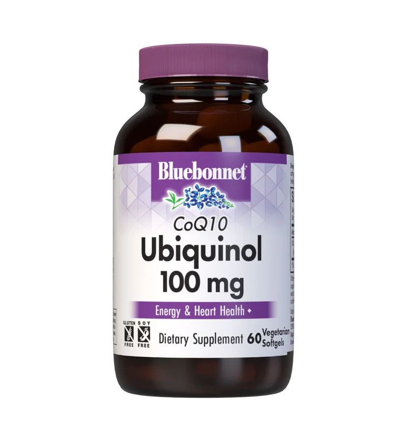 Bluebonnet, CELLULAR ACTIVE COQ10 UBIQUINOL 100mg, Energy &amp; Heart Health - 60 Vegetarian Softgels