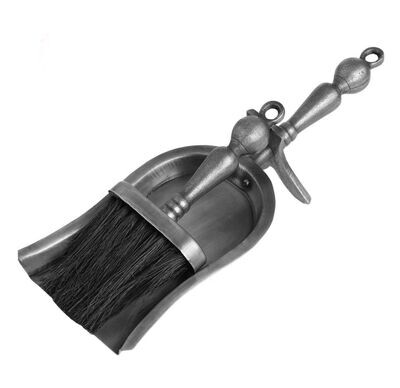 Hearth Tidy Set in Antique Pewter Effect Finish - Fireside Accessories