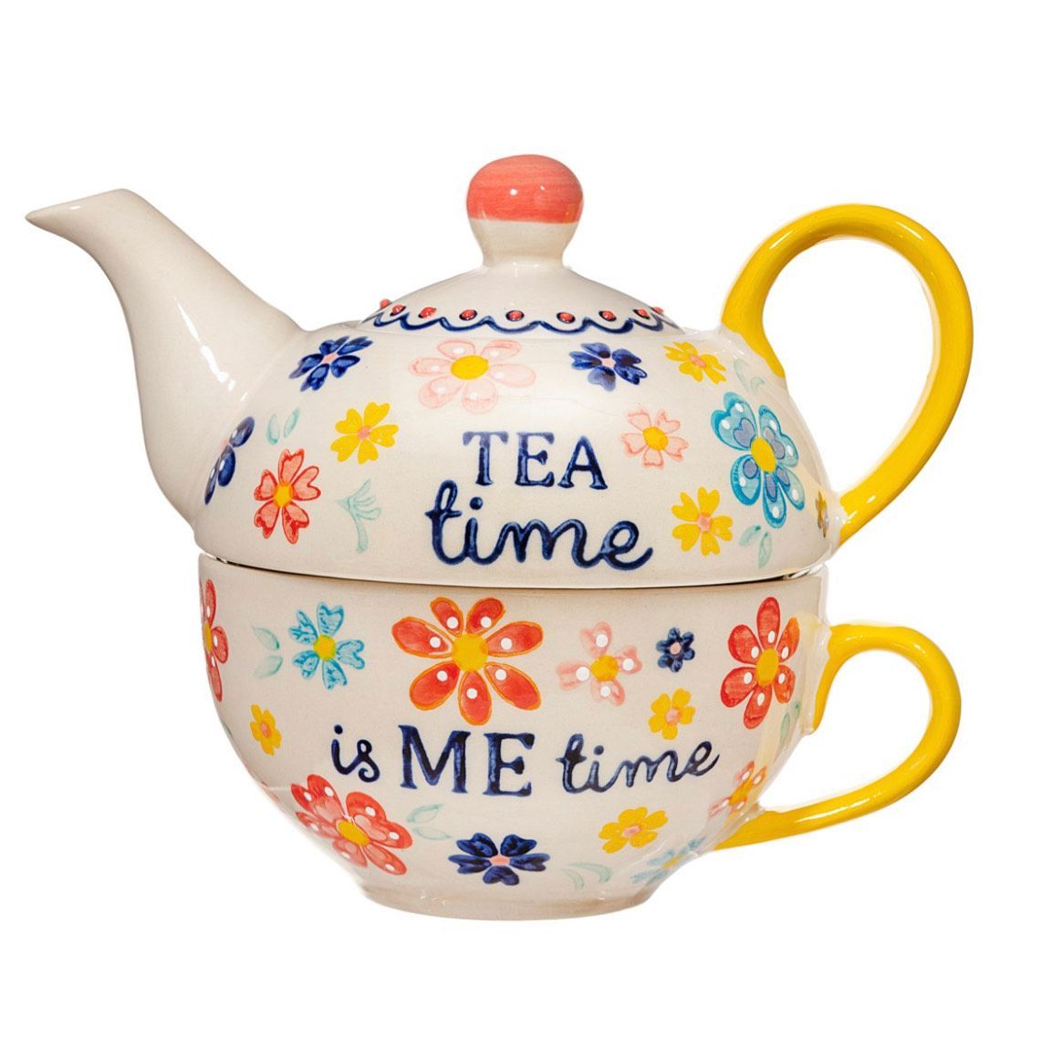 Floral Teapot & Mug Set ~ Tea For One