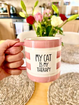 My Cat Is My Therapy Mug - Gifts For Cat Lovers
