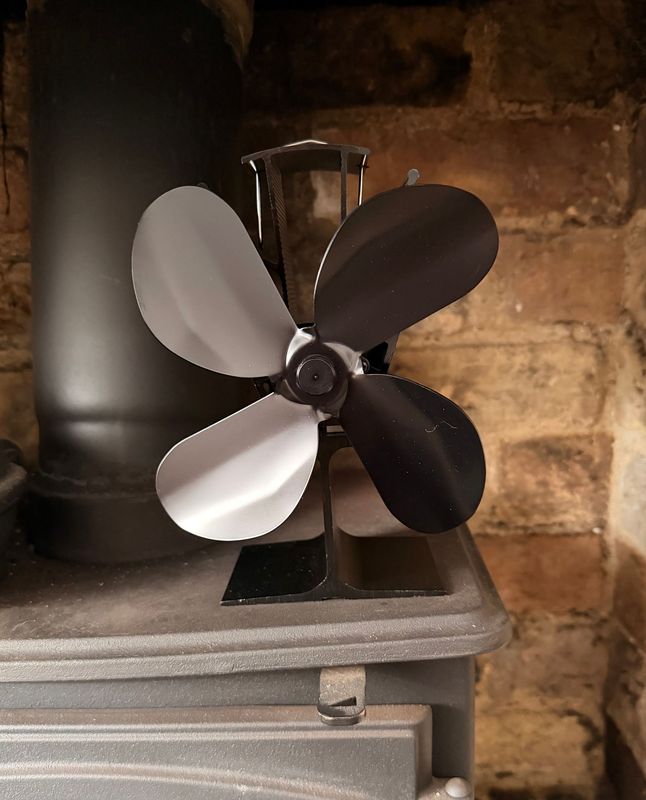 Large Heat Powered Stove Fan