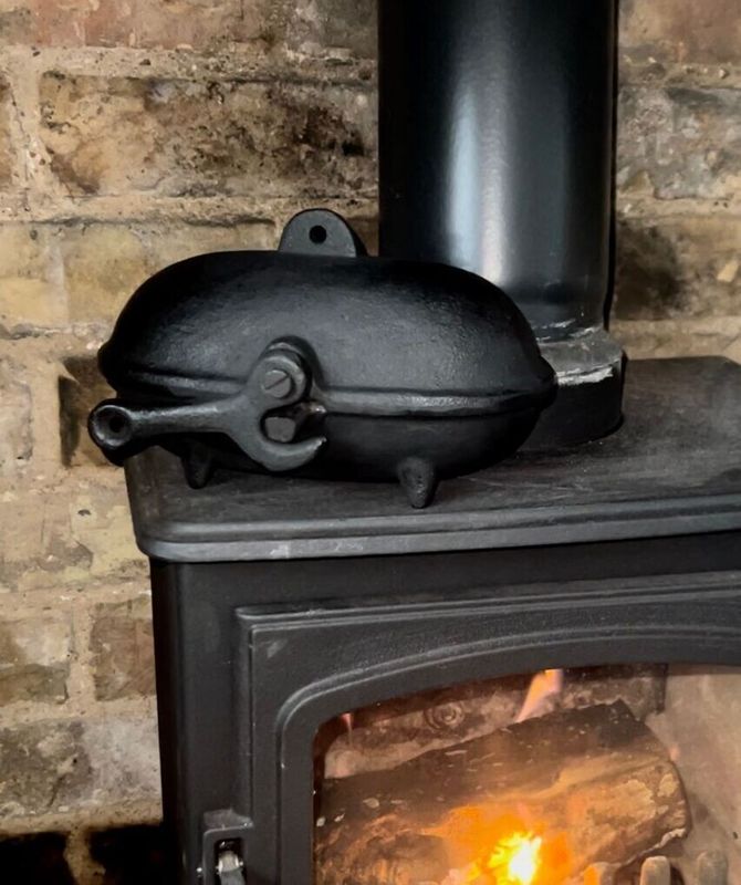 SMALL Stove Top Cast Iron Baked Potato Cooker.