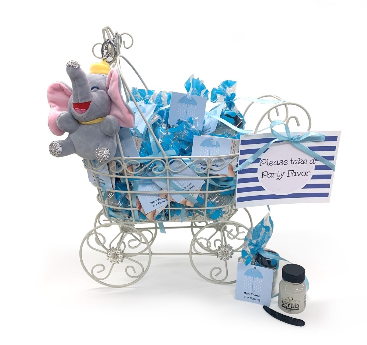 Party Favor Baby Buggy Blue