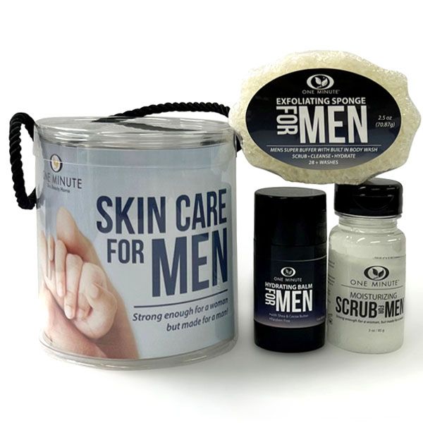 Skin Care For Men With Exfoliating Sponge