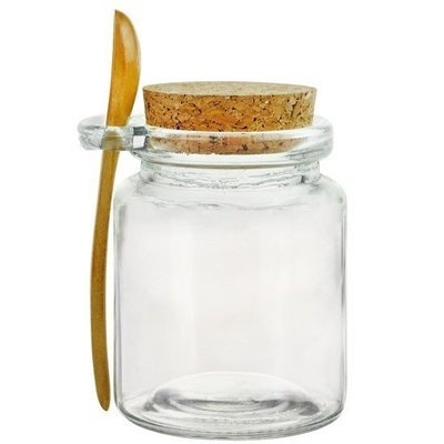 8.5 oz Glass Serving Jar w/spoon
