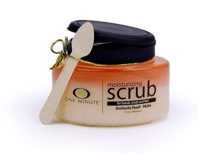 13oz Exfoliating Kombucha Peach Salt Scrub 13oz Exfoliating Kombucha Peach Salt Scrub