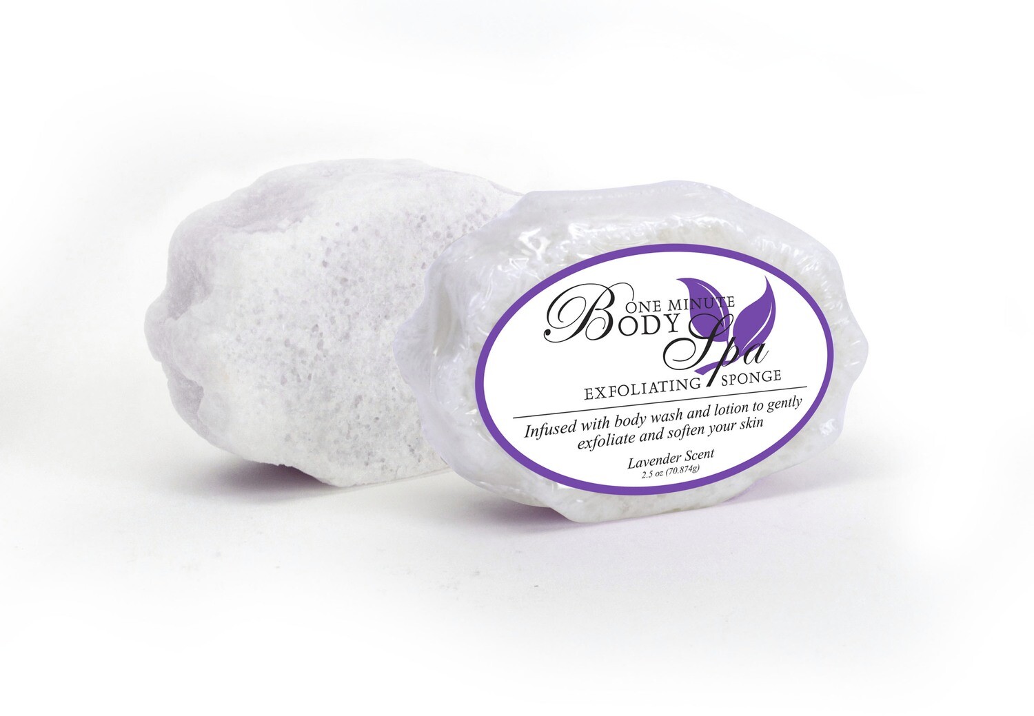 One Minute Exfoliating Lavender Sponge