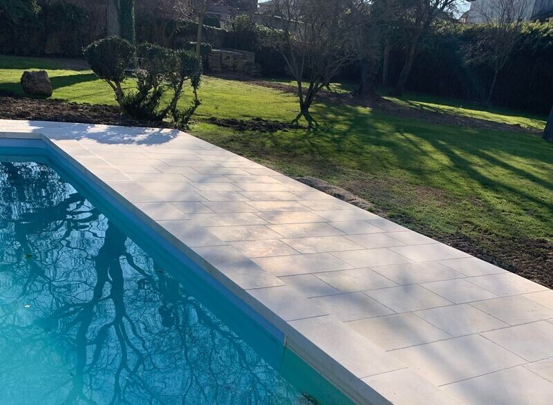 MARGELLE PISCINE PIERRE DE FRANCE CLAIRE 3cm Prix TTC / ml