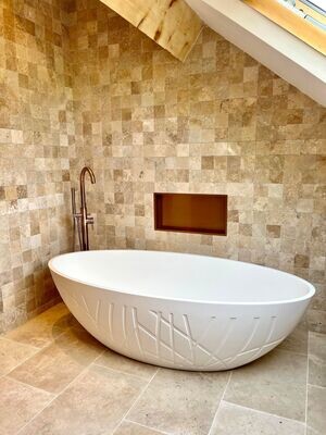TRAVERTIN 10x10x1cm LIGHT MIX Prix TTC / m²