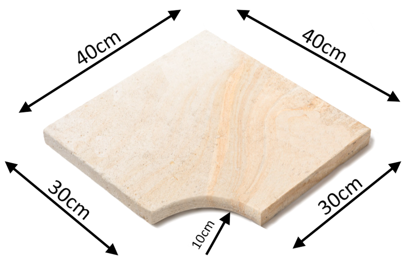 ANGLE MARGELLE DE FRANCE 3cm Prix / Pièce PIERRE NATURELLE