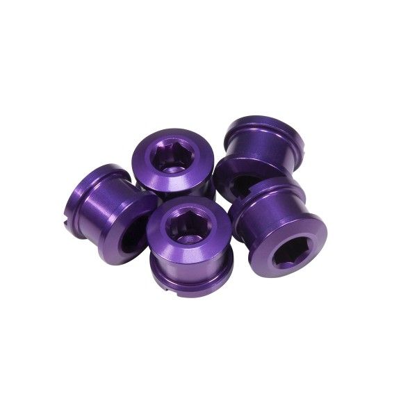 PACK 5 CHAINRING BOLTS INSIGHT 6.5X4MM ALLOY