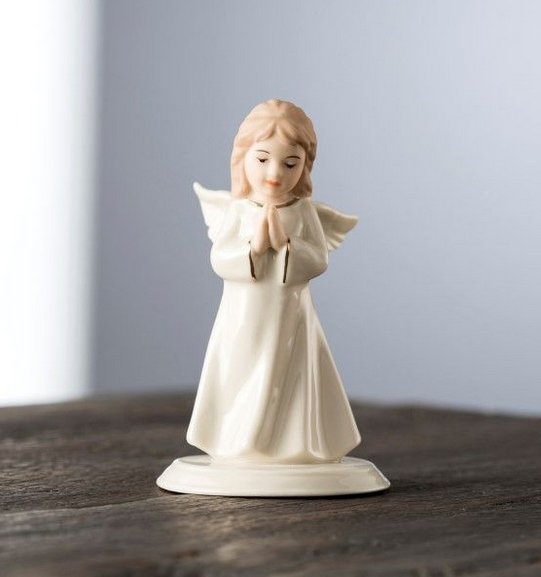 Belleek Mini Angel Of Prayer