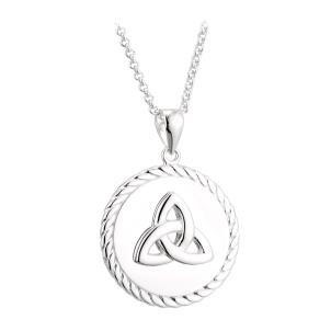 Sterling Silver Trinity Knot Medal Pendant Sterling Silver Trinity Knot Medal Pendant