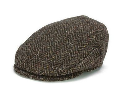 Hanna Hats - Vintage Cap - Brown Herringbone Hanna Hats - Vintage Cap - Brown Herringbone