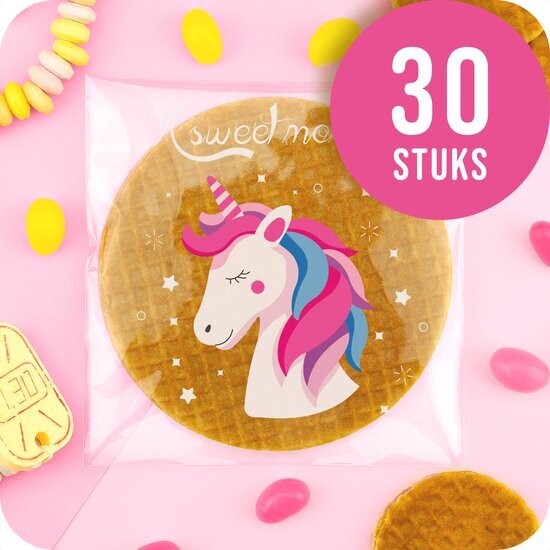 Uitdeelzakjes Unicorn voor Traktatie Uitdeelcadeautjes - Traktatie Zakjes Eenhoorn - 30 stuks