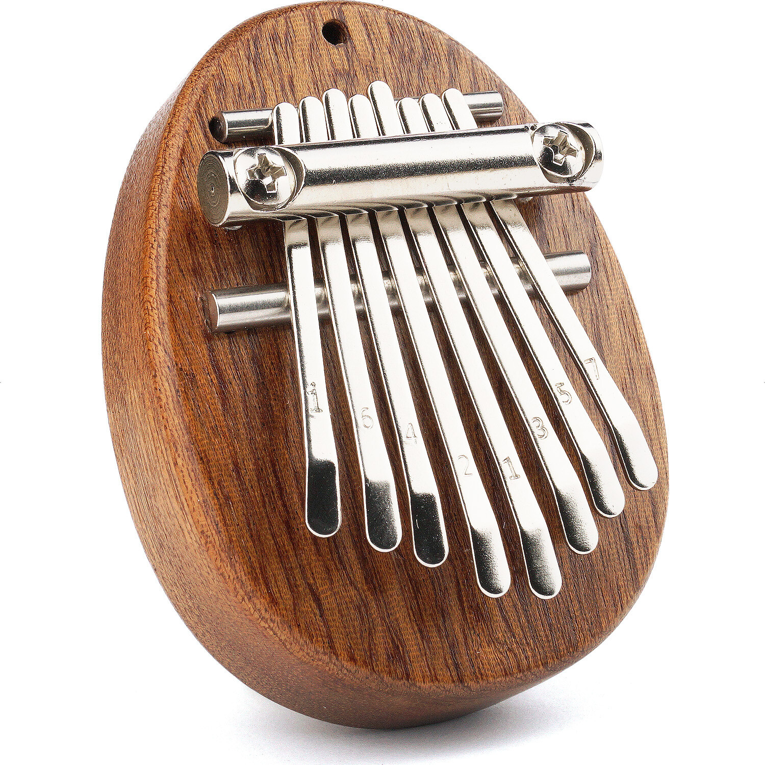 Kalimba mini – 8 toons - mahonie hout - ovaal