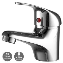 WRAS Approved Mono Basin Mixer with Click Clack Waste