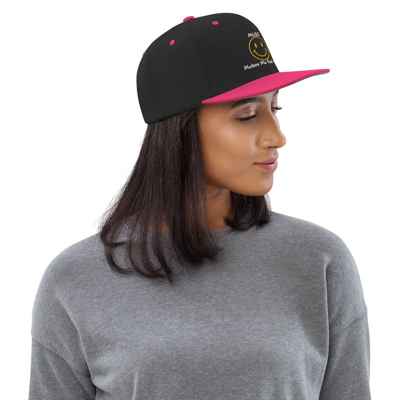 Music Makes Me Feel Good Snapback Hat