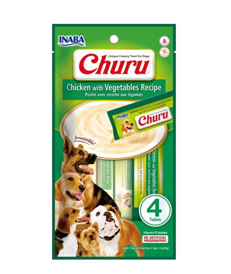 Churu de pollo con verduras
