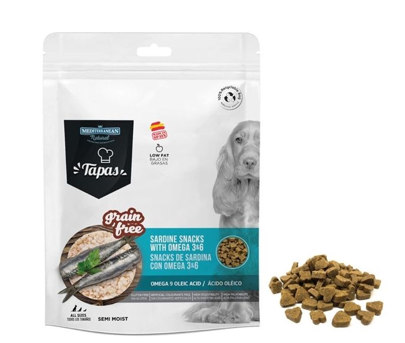 Tapas de Sardina con Omega 3 y 6 Snacks Grain Free