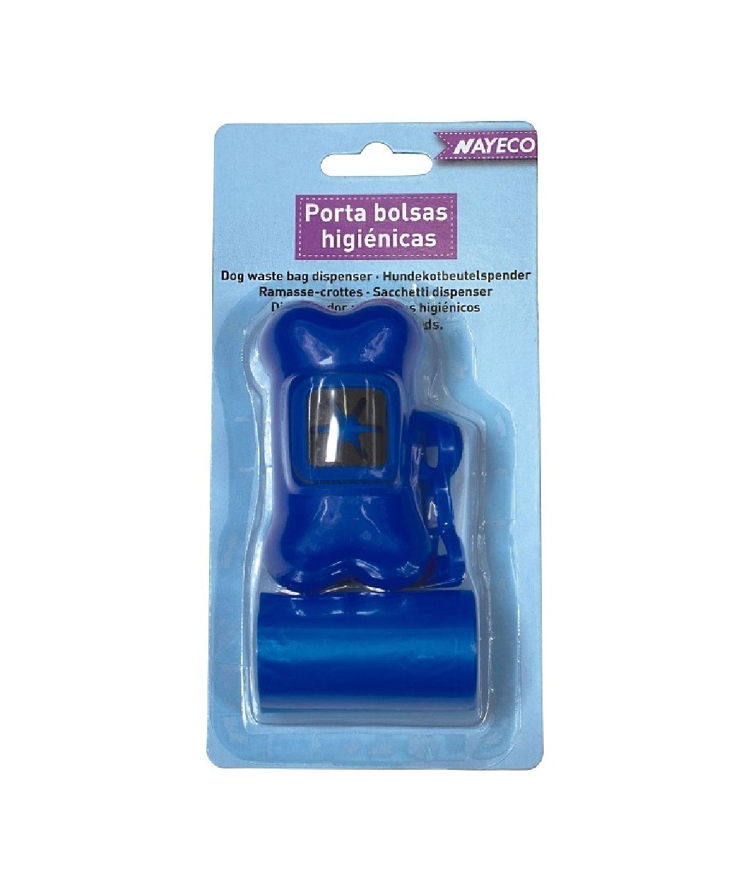 Hueso Portabolsas con recambios Azul