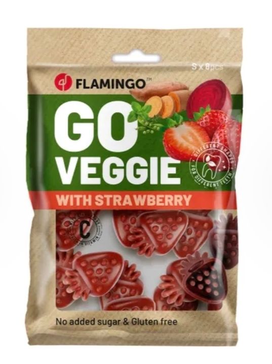 Golosinas Veggie Fresas con Fresas