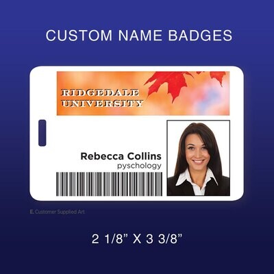 Custom ID Badges with Whole Punch
