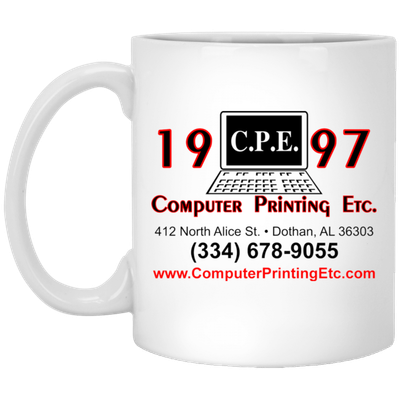CPE Customer Swag Shop 11oz. White Mug - XP8434