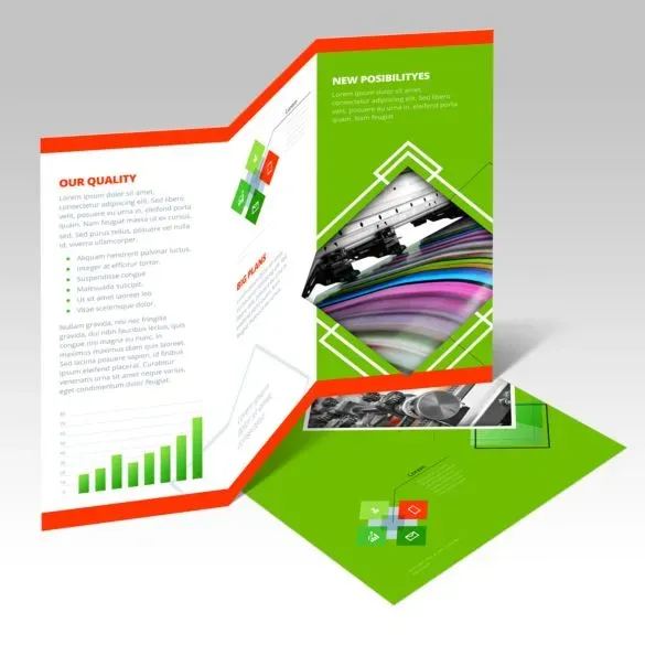 8 1/2" x 11" Horizontal Tri-Fold Brochures