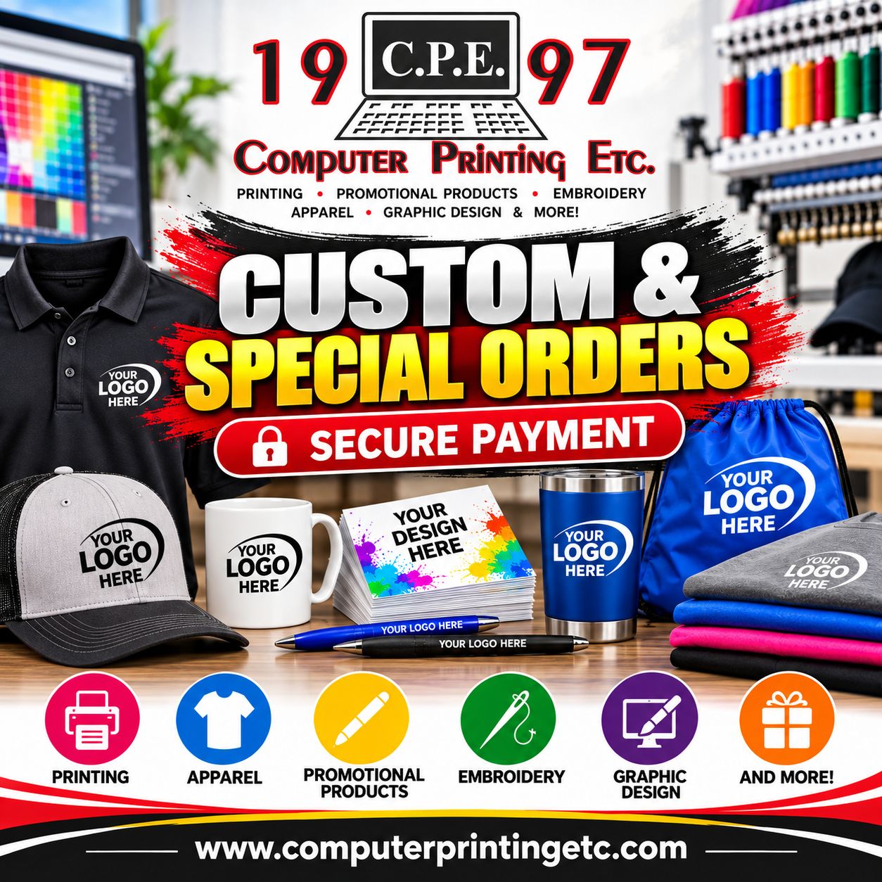 Custom &amp; Special Orders – Secure Payment