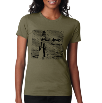 "Walk Away" Women's T-Shirt (Military Green)