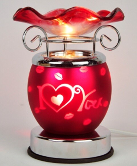 LOVE WITH HEARTS ELECTRIC TOUCH OIL BURNER