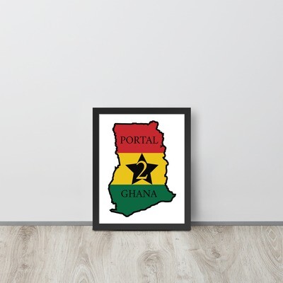 Portal 2 Ghana Framed poster