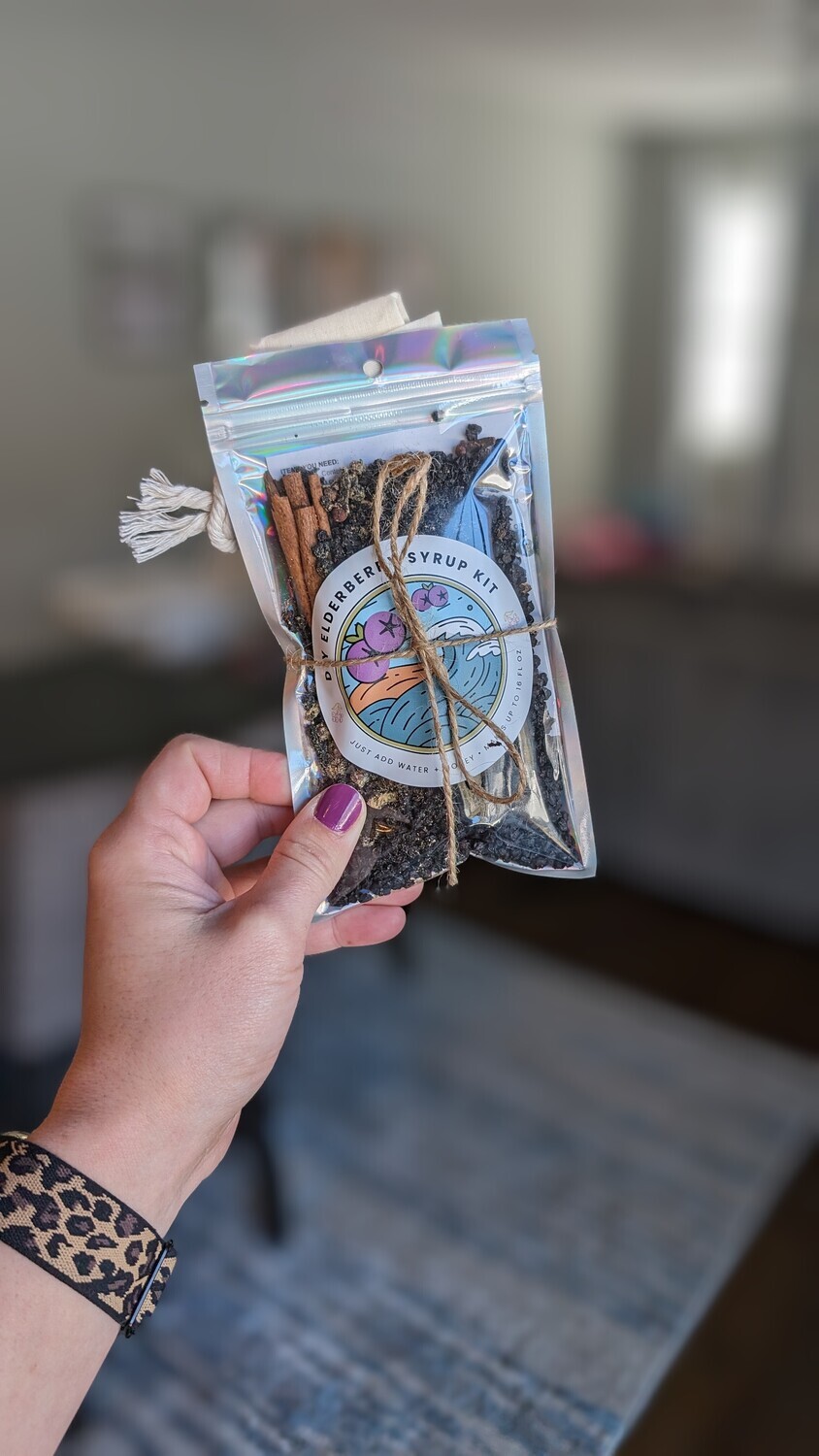 DIY Organic Elderberry Syrup Kit