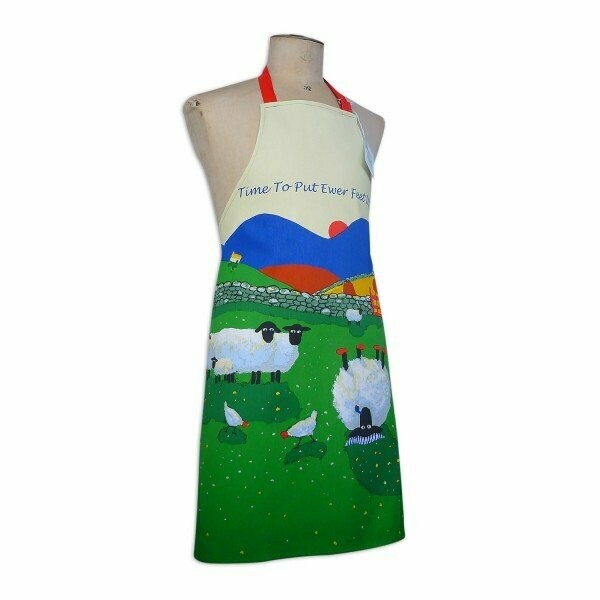 Time to Put Ewer Feet Up Apron