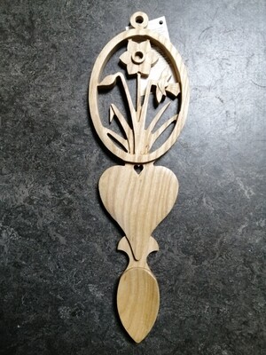 Large Daffodils and Heart Lovespoon