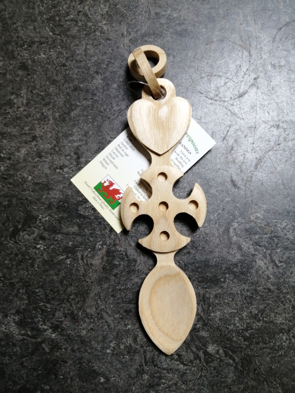 Heart and Cross Lovespoon with Links