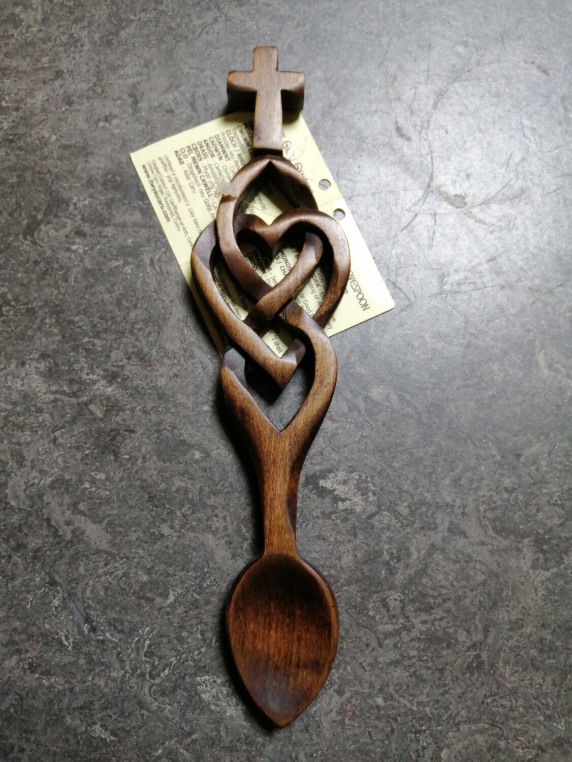 Lovespoon with Cross and Intricate Heart