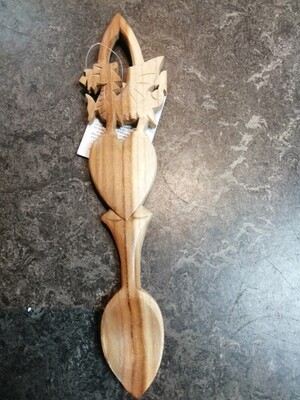 Handcarved 'dragon' lovespoon