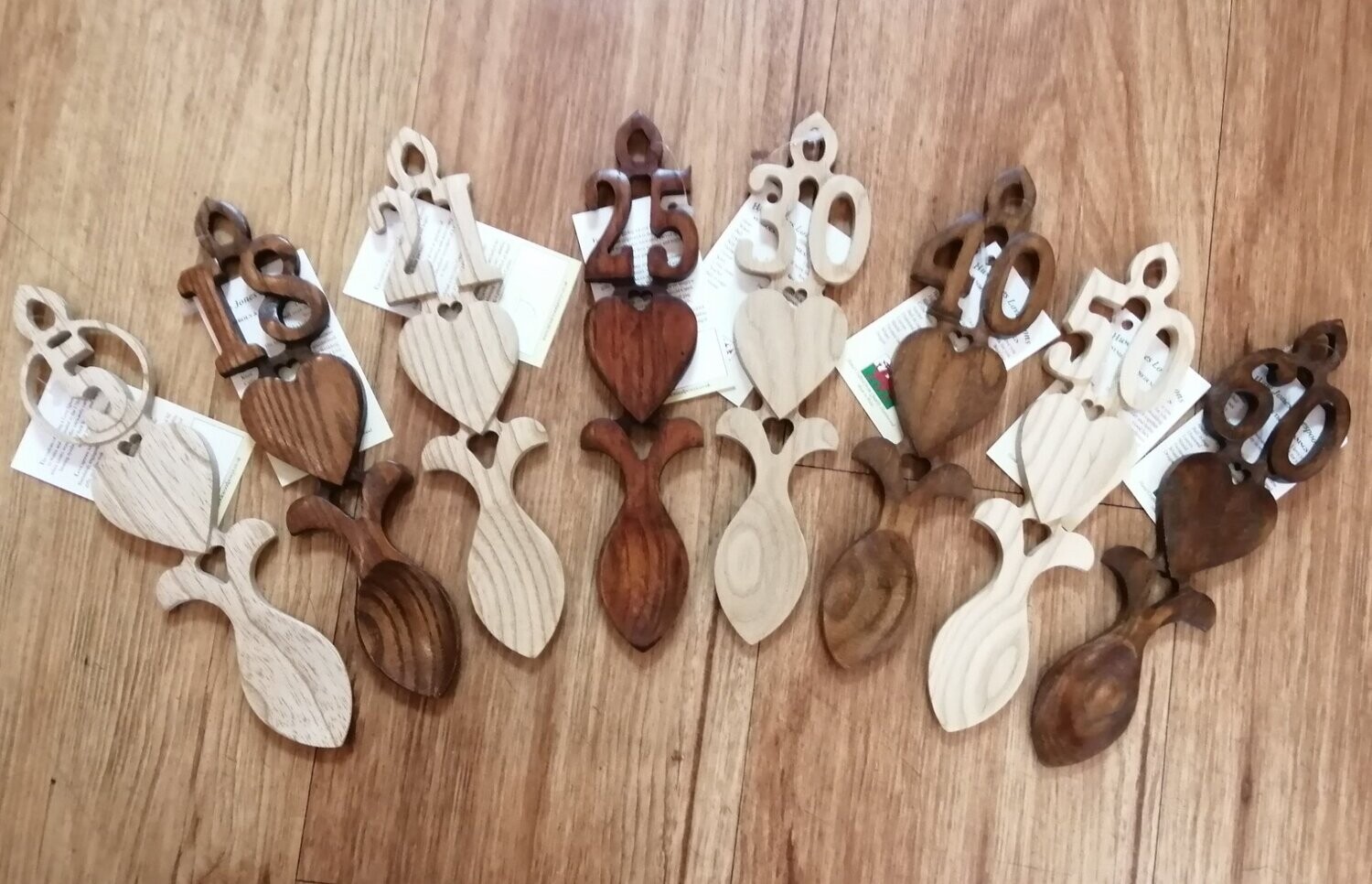 Celebration Lovespoons from Huw Jones